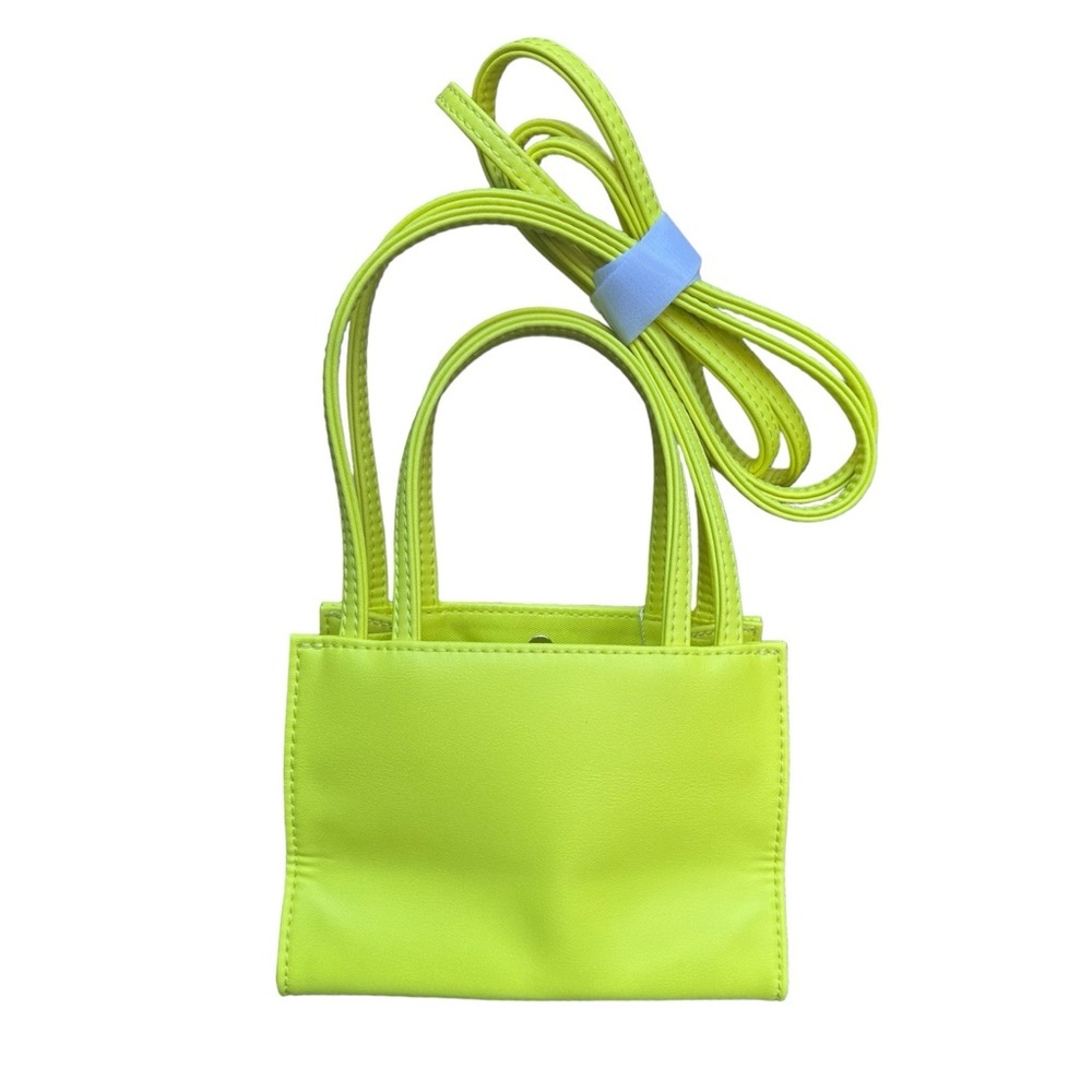 Telfar Small Shopping Bag Highlighter Yellow - Picture 3 of 9